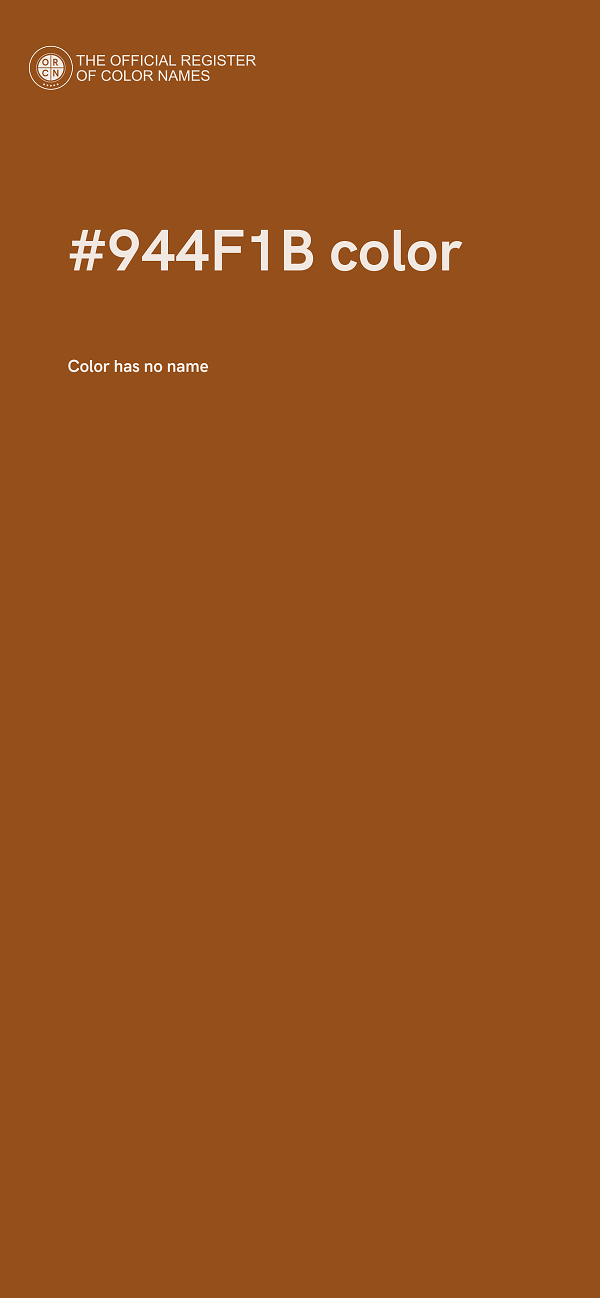 #944F1B color image