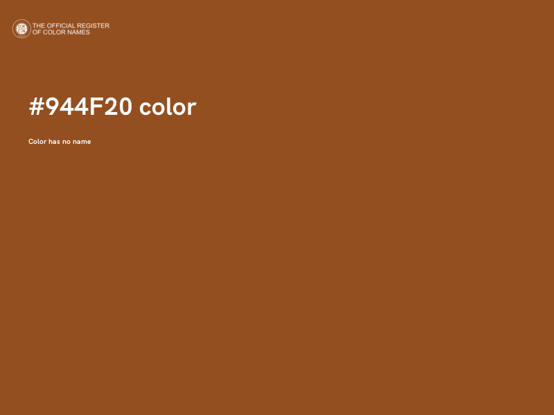 #944F20 color image