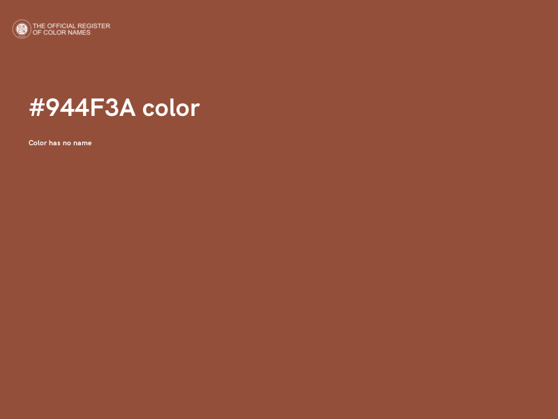 #944F3A color image