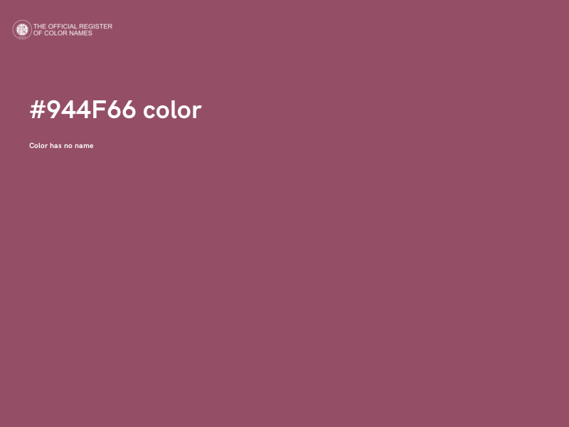 #944F66 color image