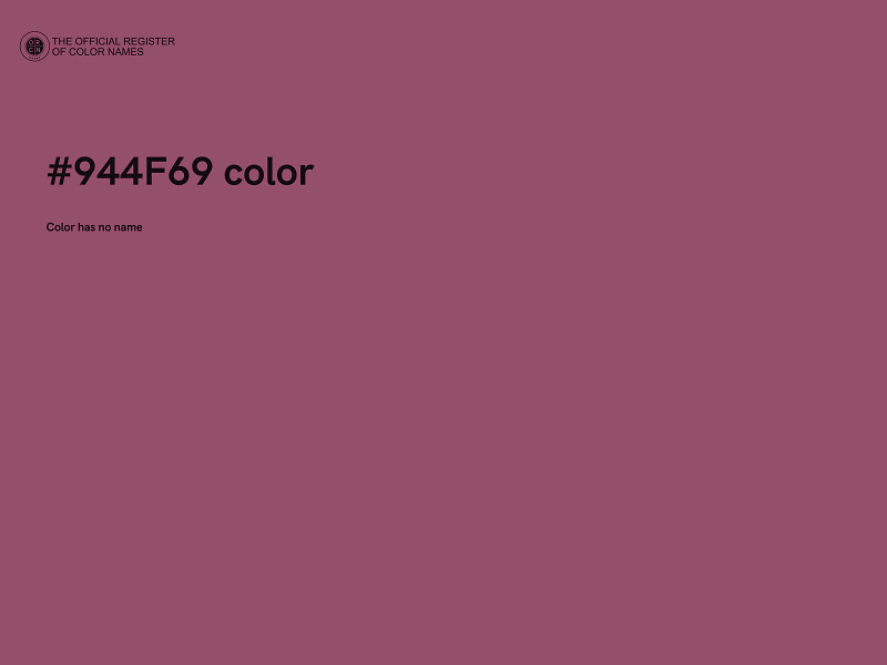 #944F69 color image