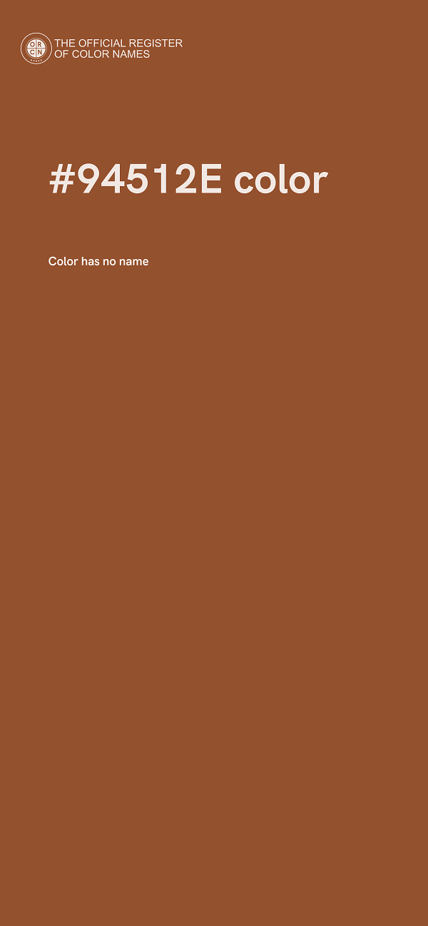 #94512E color image
