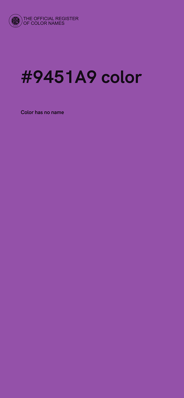 #9451A9 color image