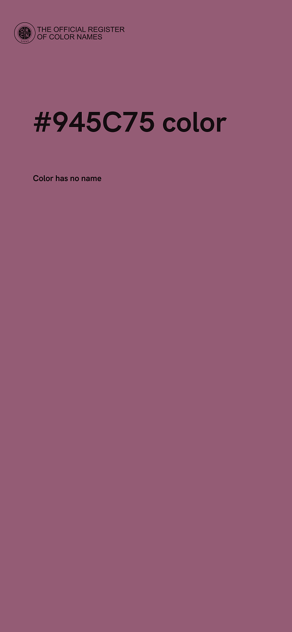 #945C75 color image