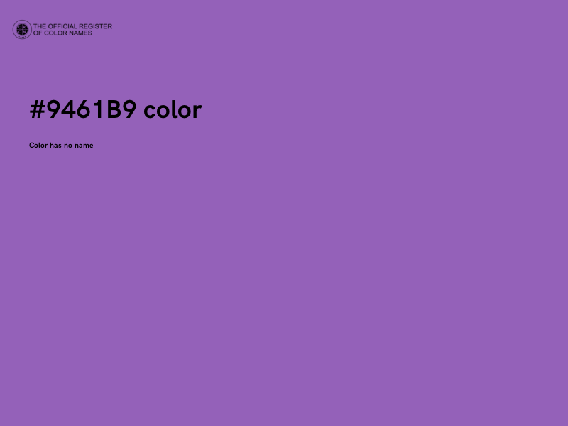 #9461B9 color image