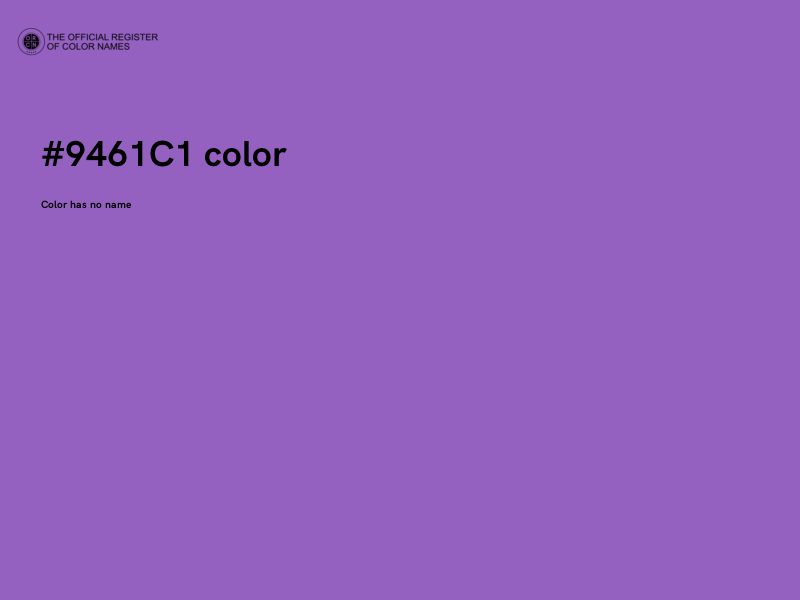 #9461C1 color image