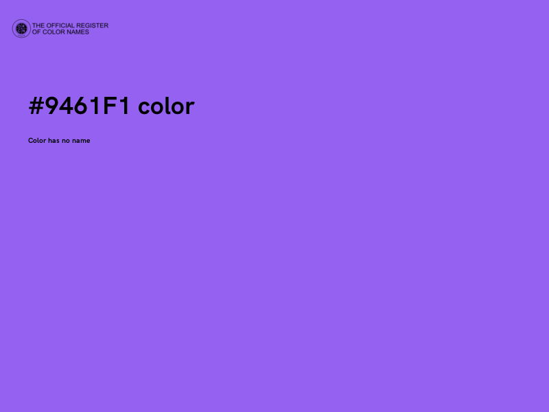 #9461F1 color image