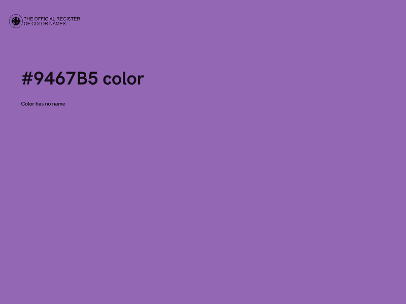 #9467B5 color image