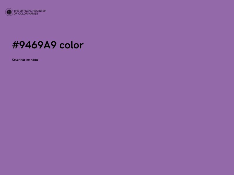 #9469A9 color image