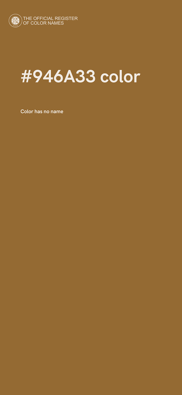 #946A33 color image