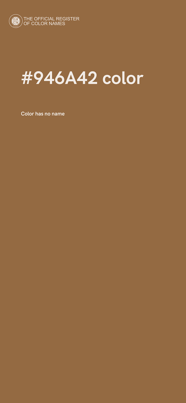 #946A42 color image