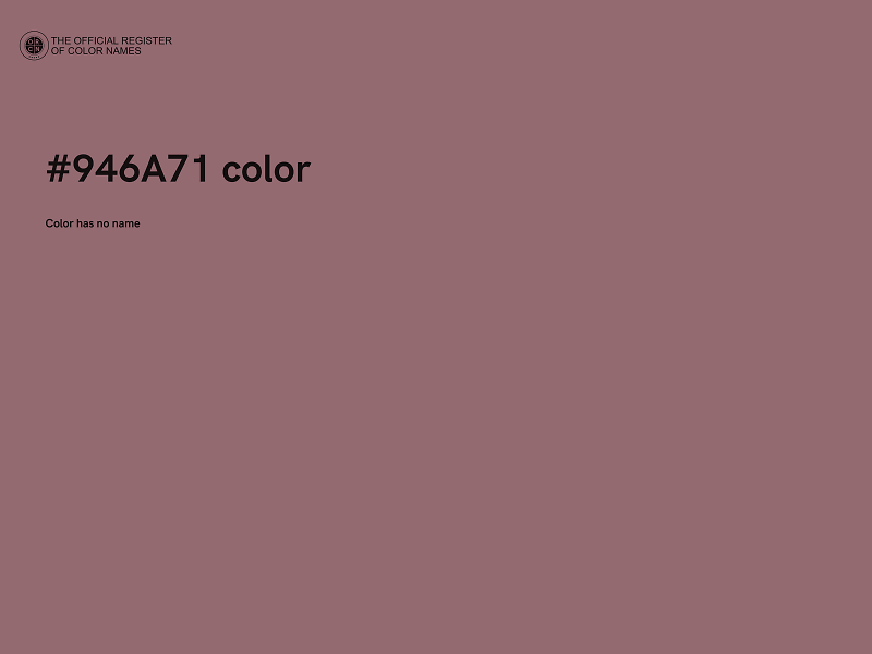 #946A71 color image