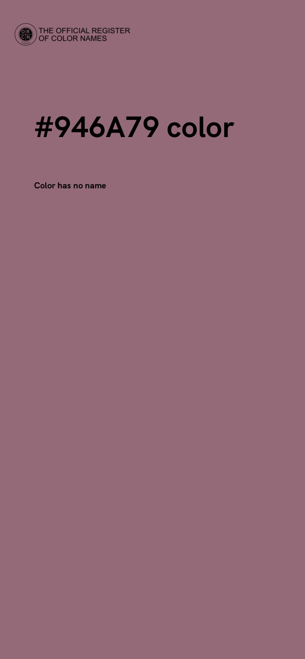 #946A79 color image