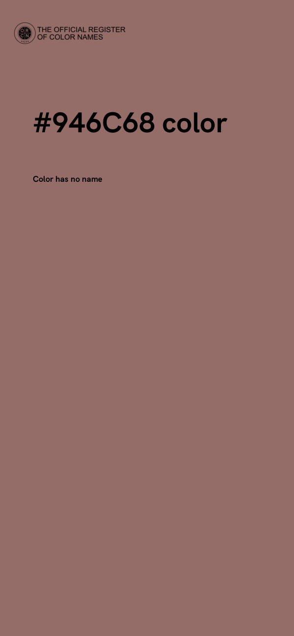 #946C68 color image