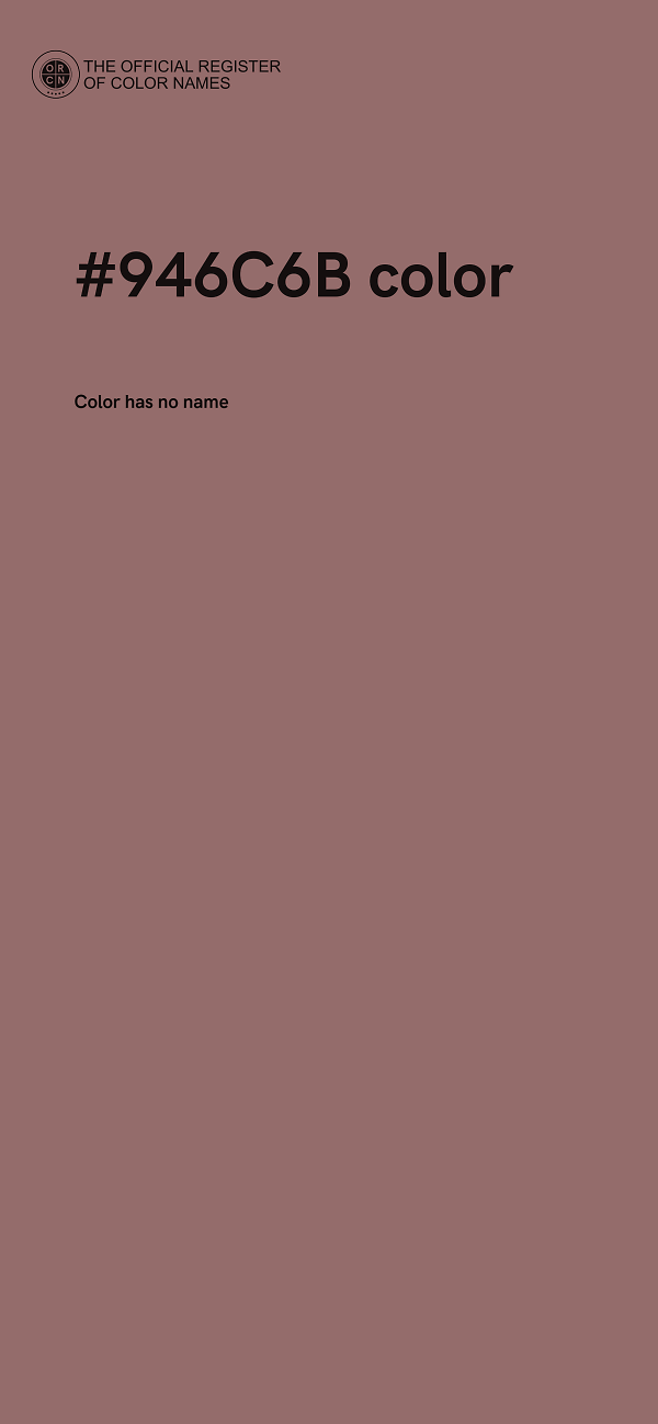 #946C6B color image