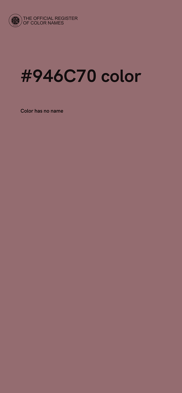 #946C70 color image