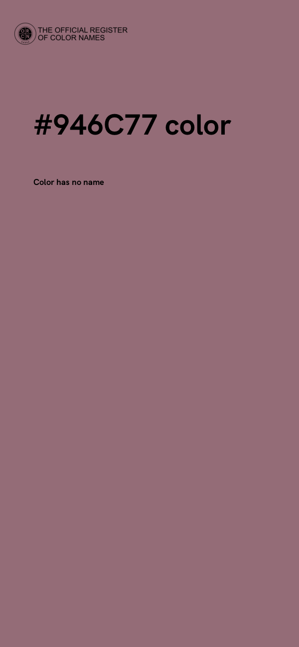 #946C77 color image