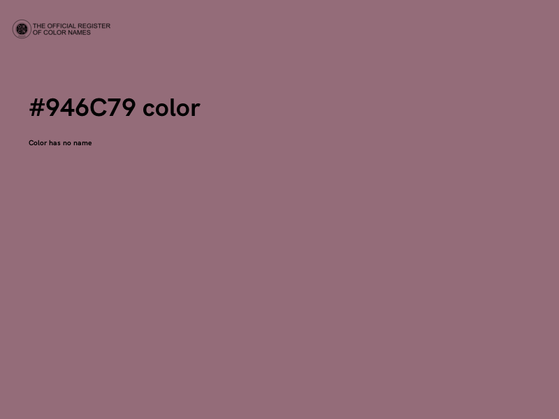 #946C79 color image