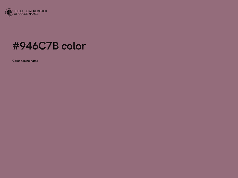 #946C7B color image