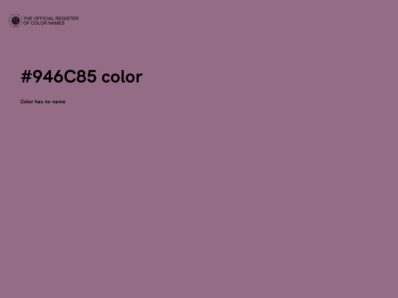 #946C85 color image