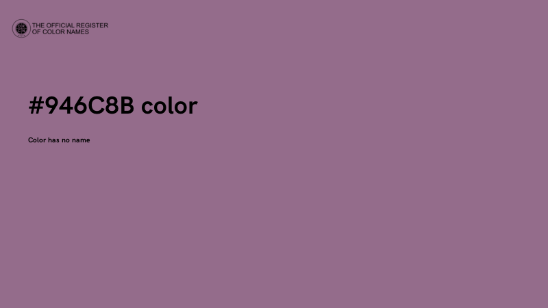 #946C8B color image