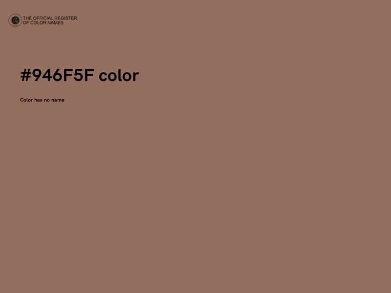 #946F5F color image