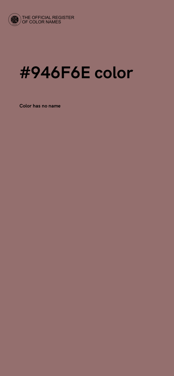 #946F6E color image