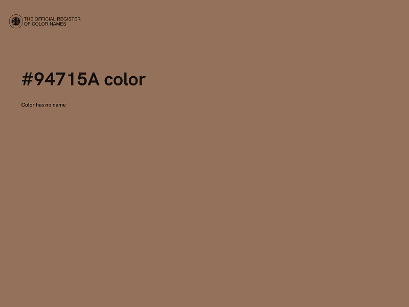 #94715A color image