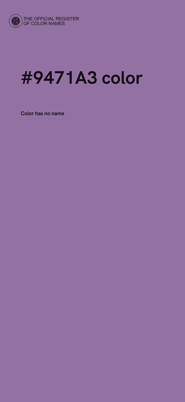 #9471A3 color image