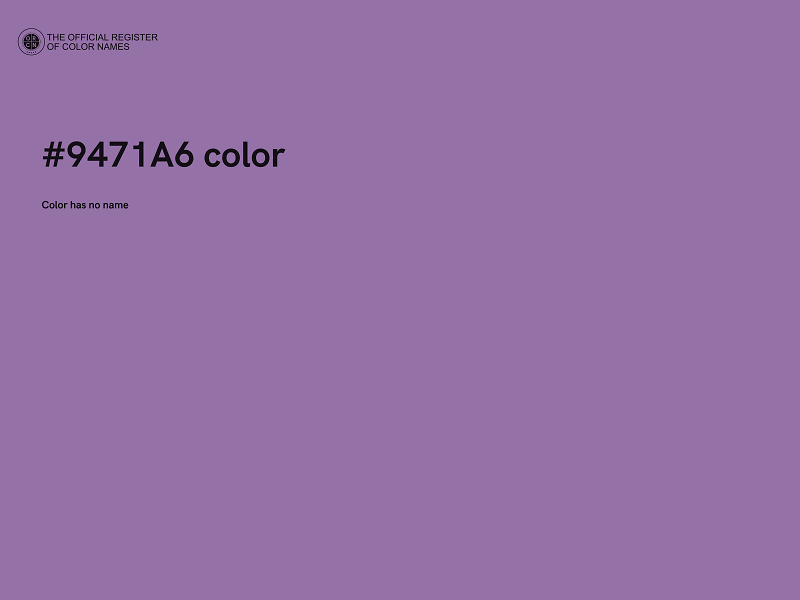 #9471A6 color image