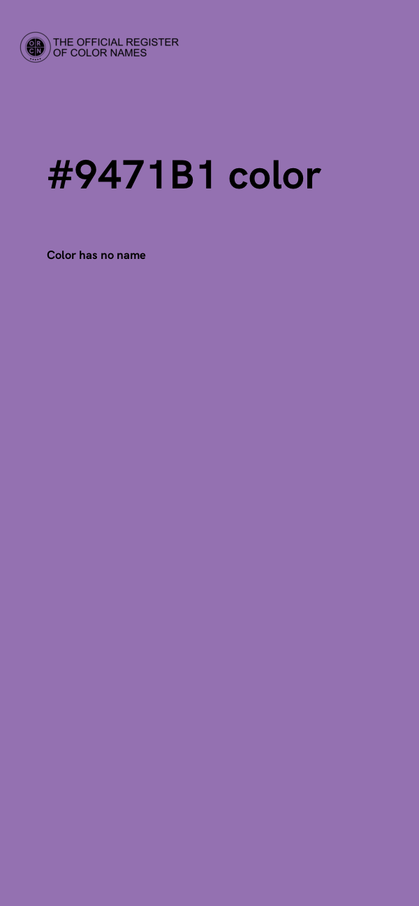 #9471B1 color image