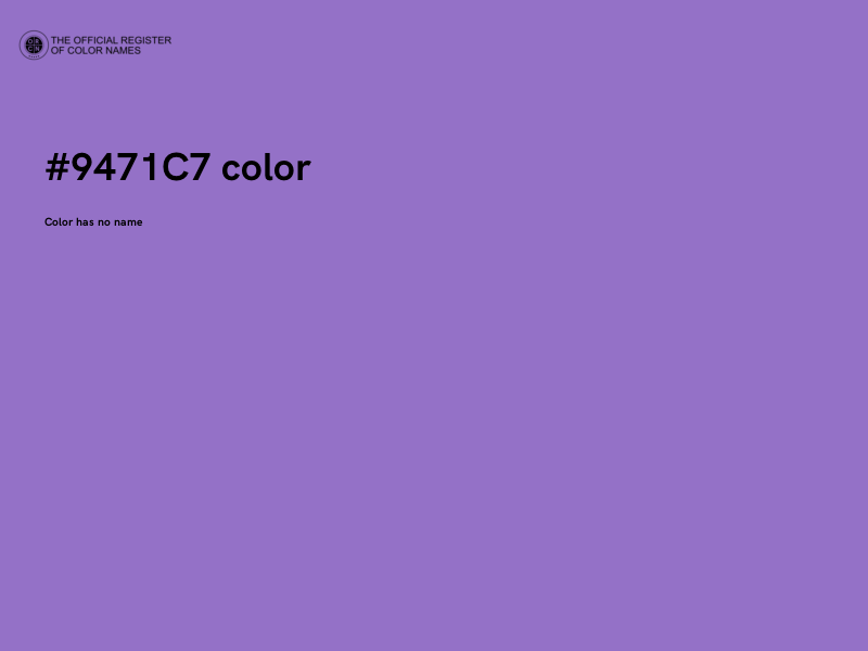 #9471C7 color image