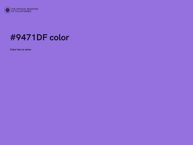 #9471DF color image