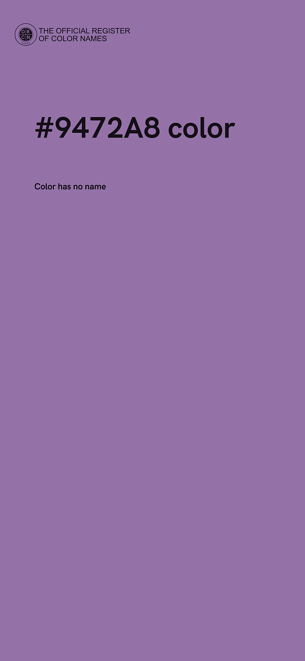 #9472A8 color image