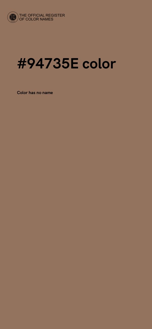 #94735E color image