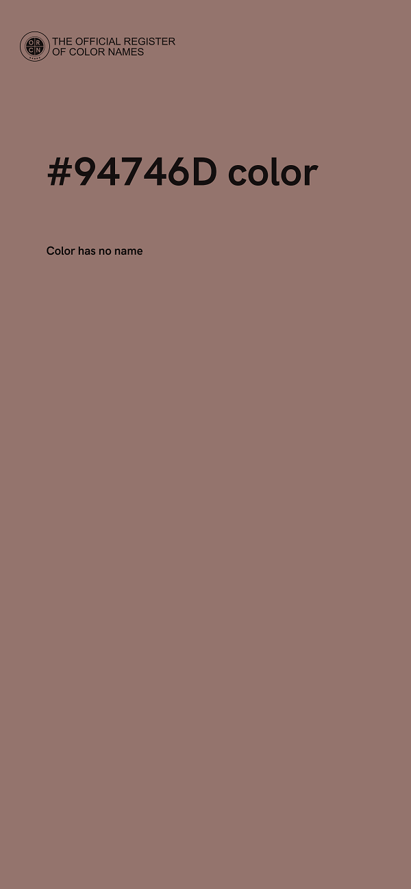 #94746D color image