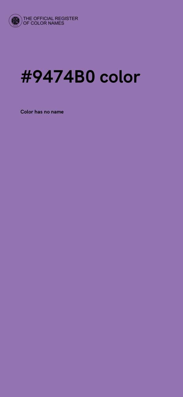 #9474B0 color image