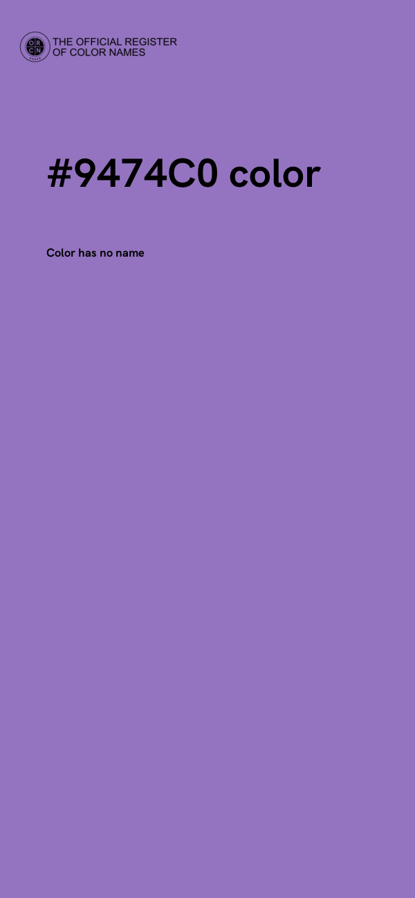 #9474C0 color image