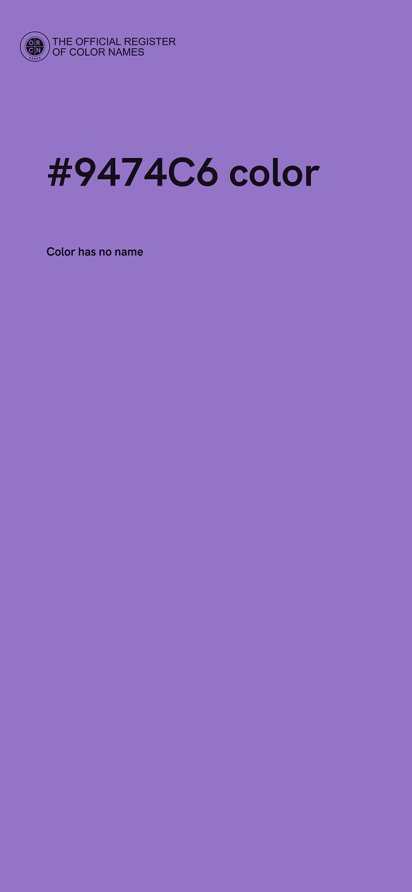 #9474C6 color image