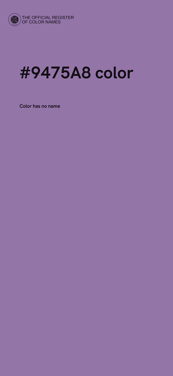 #9475A8 color image