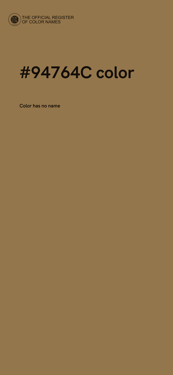 #94764C color image