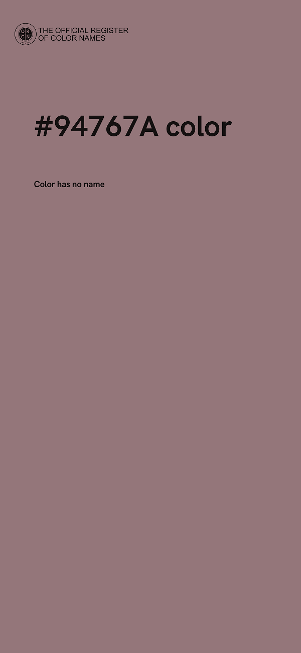 #94767A color image