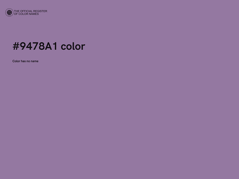 #9478A1 color image