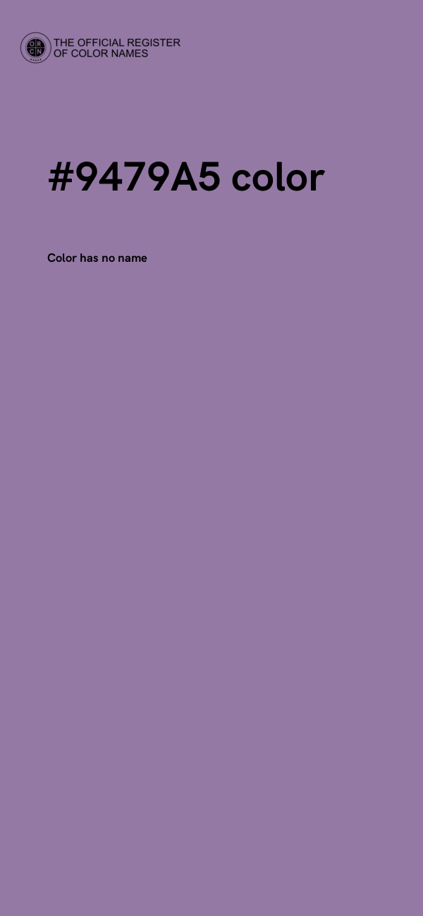 #9479A5 color image