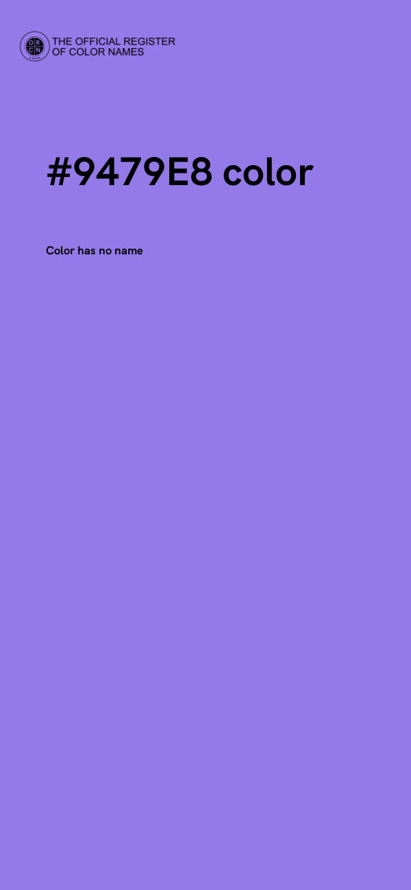 #9479E8 color image