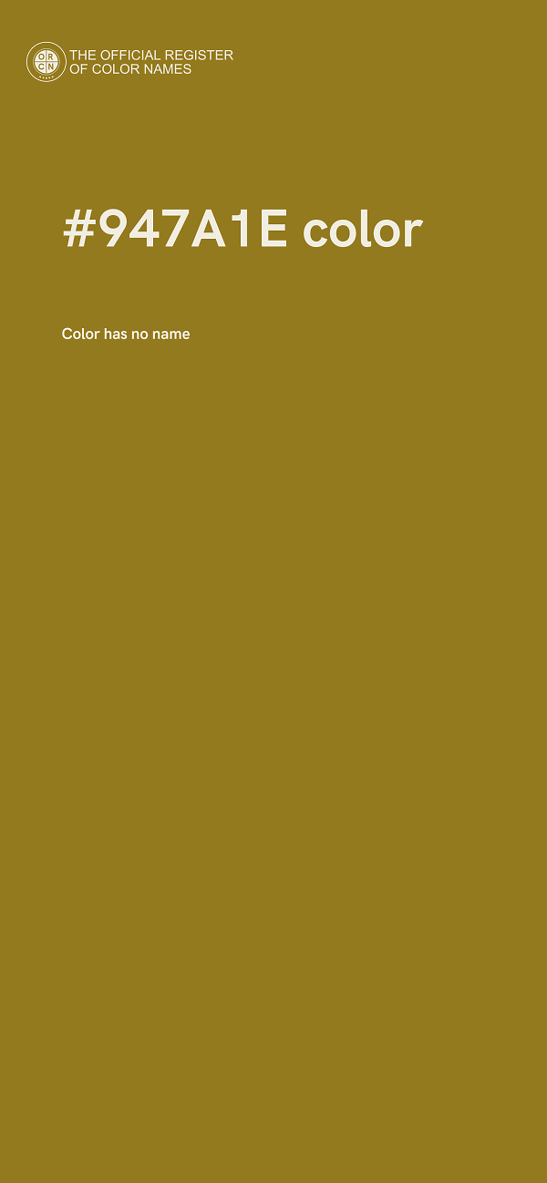 #947A1E color image