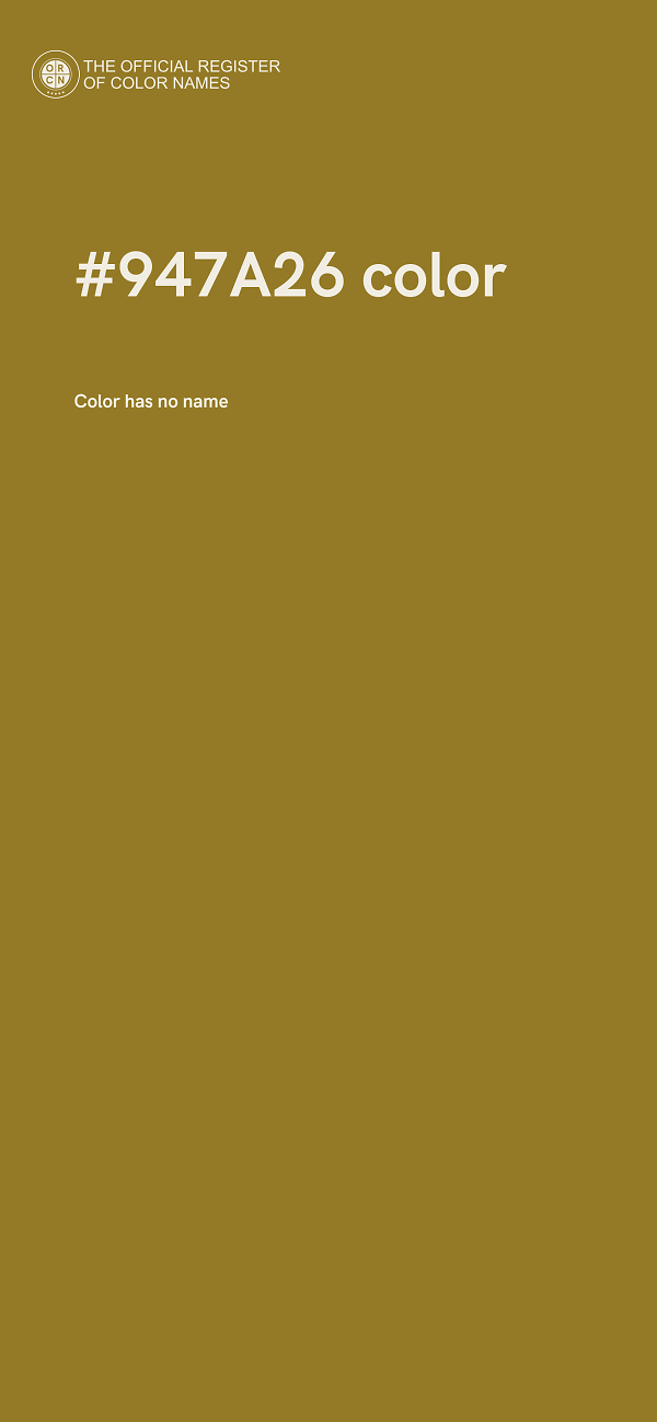 #947A26 color image
