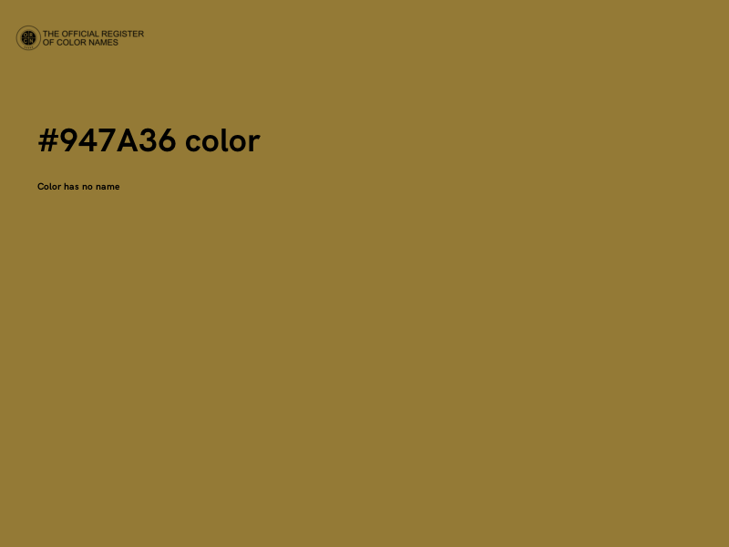 #947A36 color image