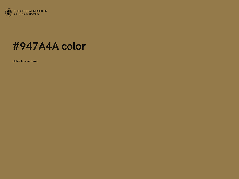 #947A4A color image