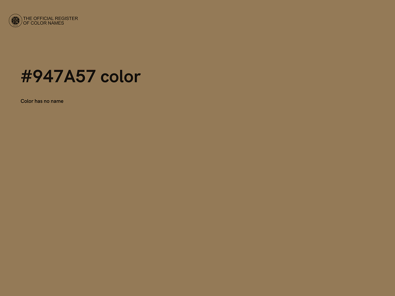 #947A57 color image